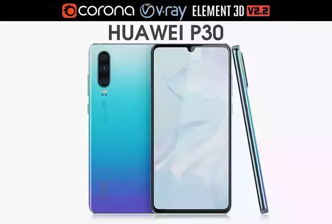 Huawei P30 Breathing Crystal 3D model