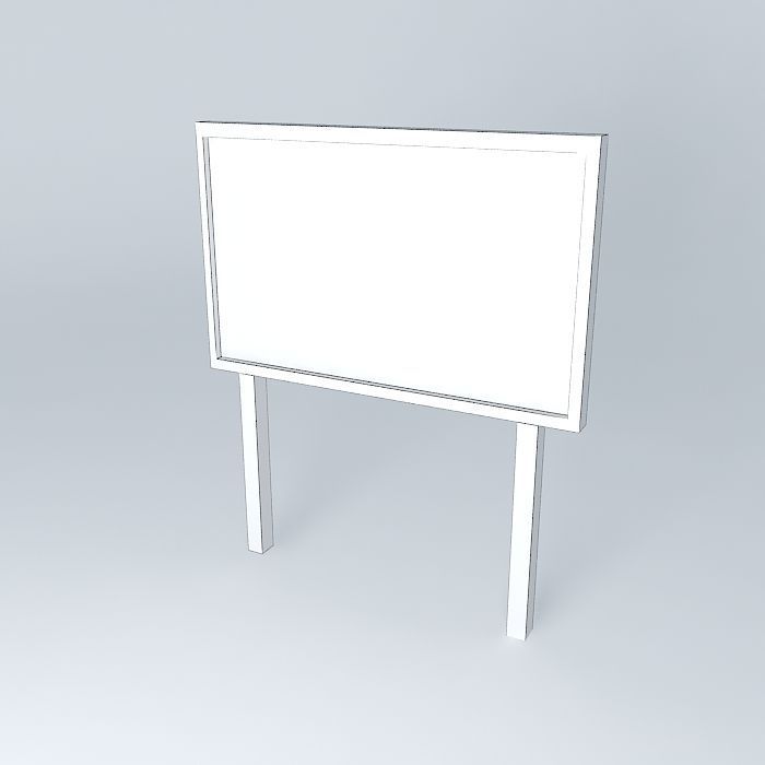 Billboard 2 with advertisement 3D model_4