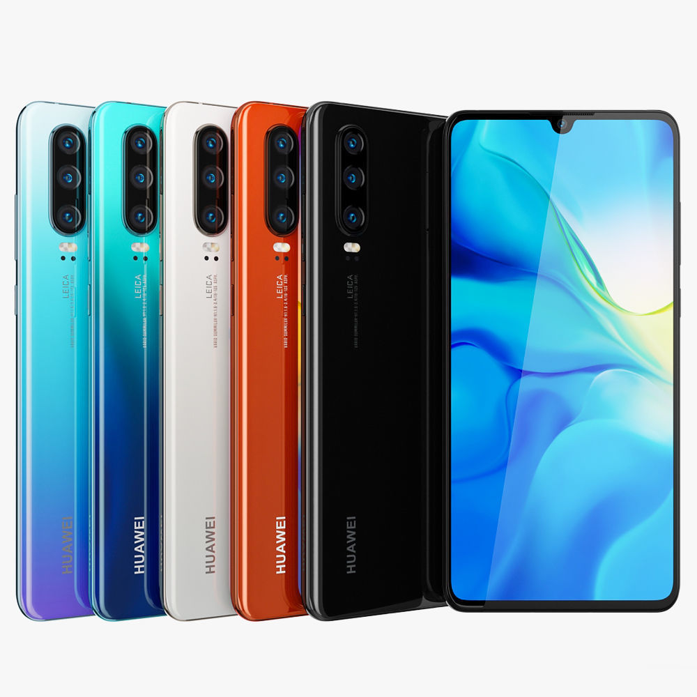 Huawei P30 ALL Colors 3D model_1