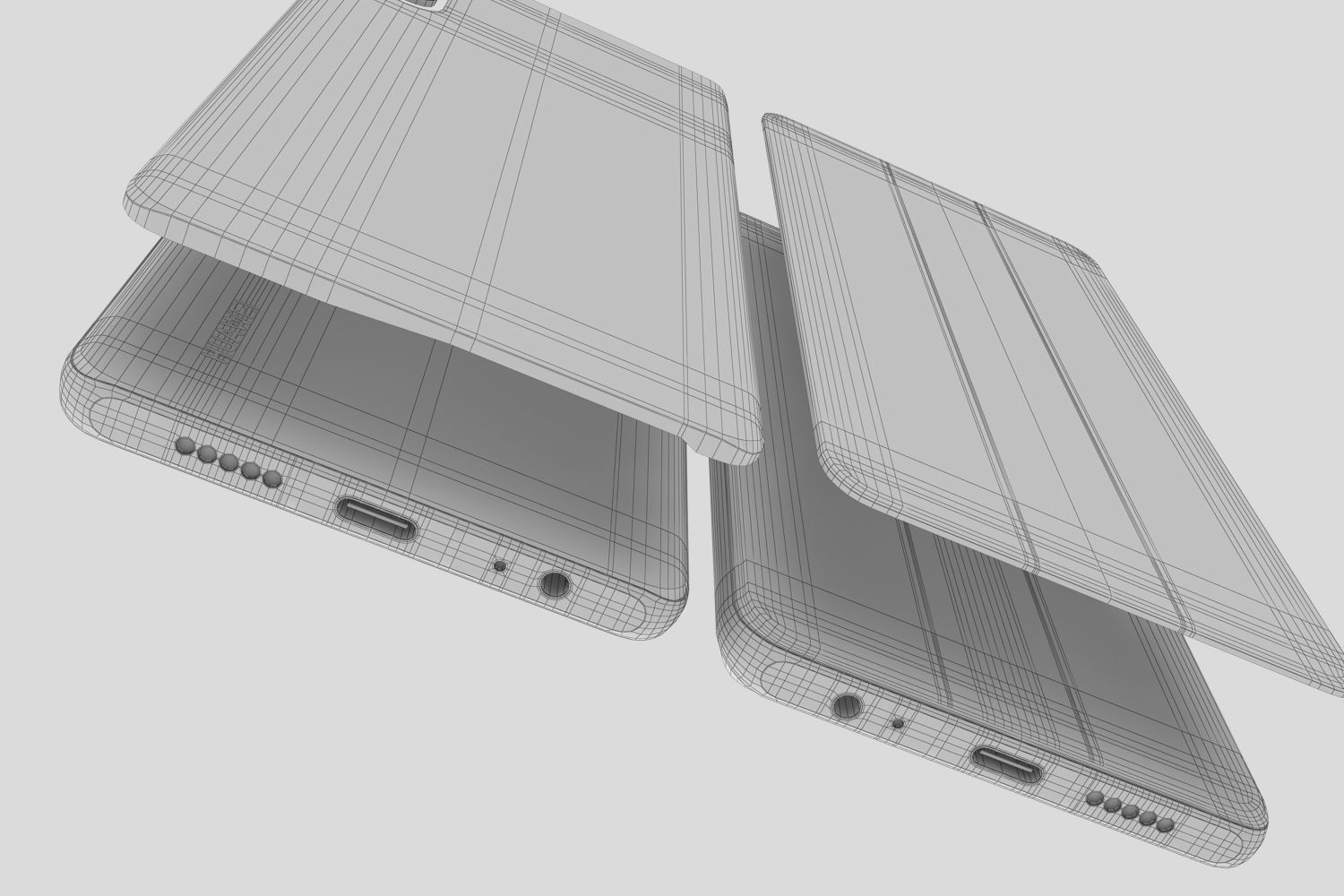 Huawei P30 ALL Colors 3D model_43