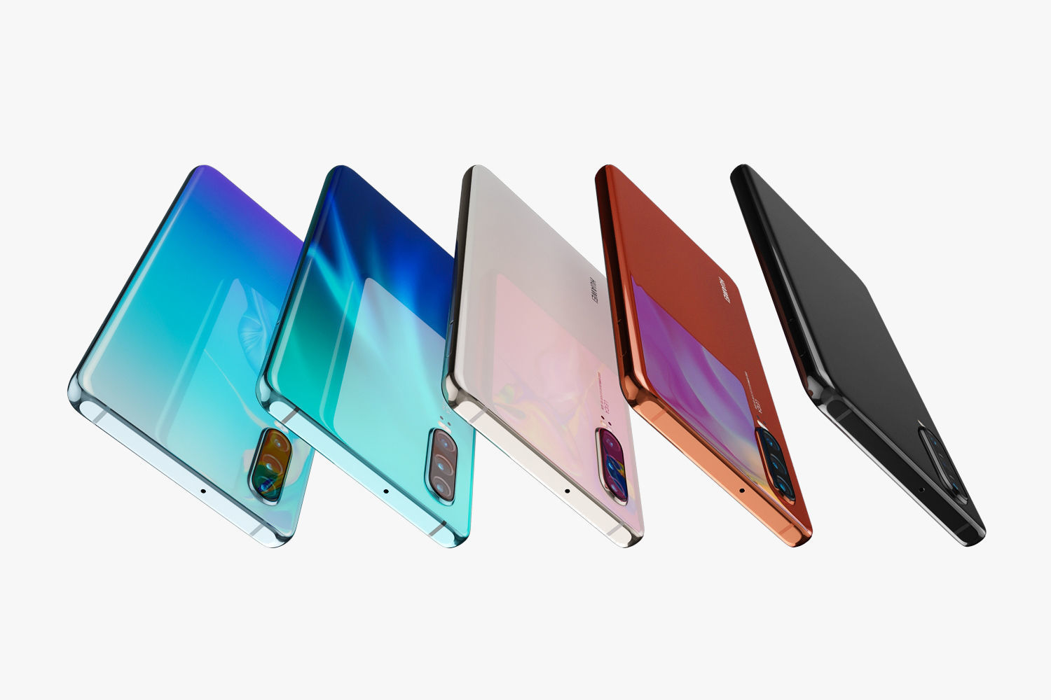 Huawei P30 ALL Colors 3D model_4