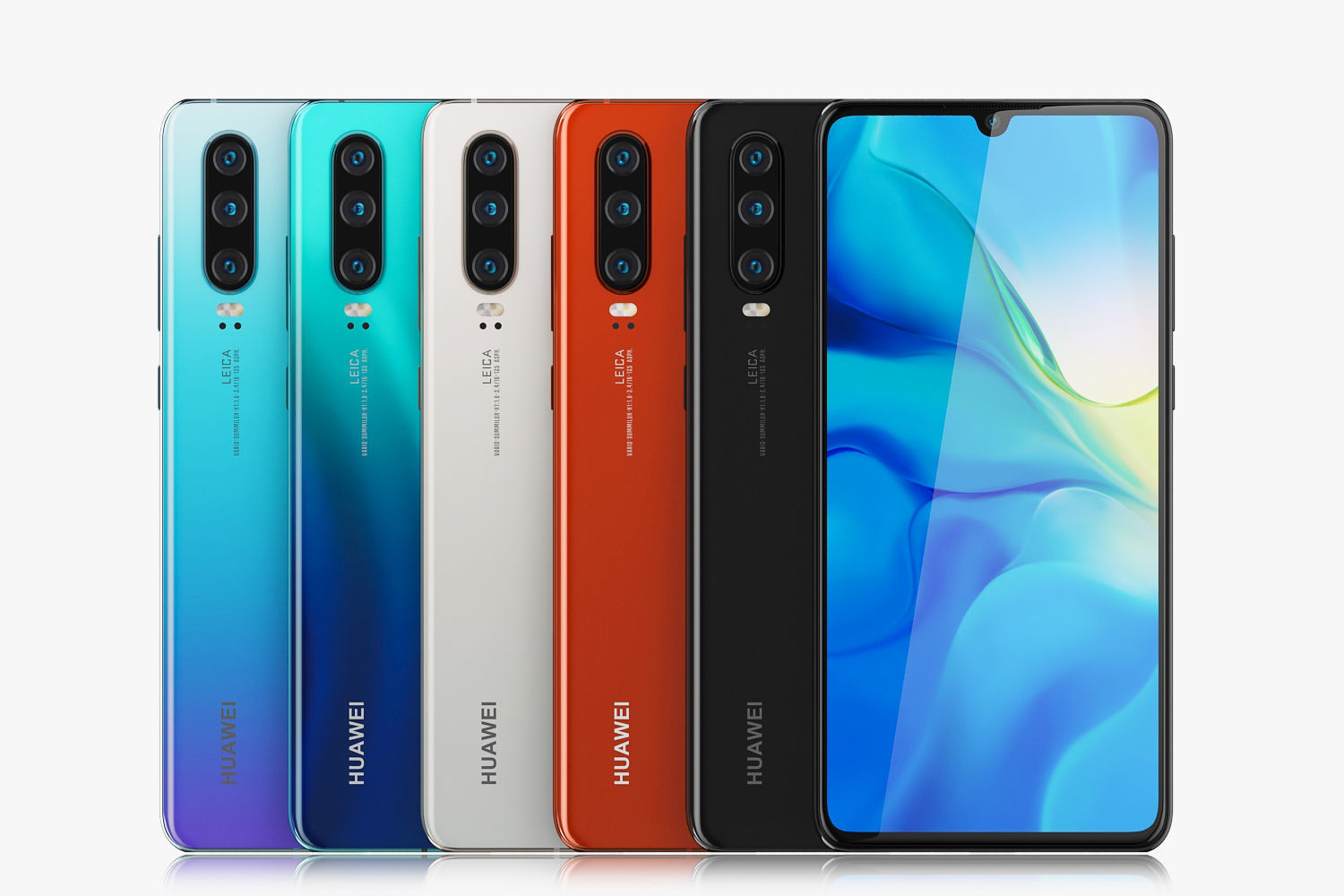 Huawei P30 ALL Colors 3D model_6