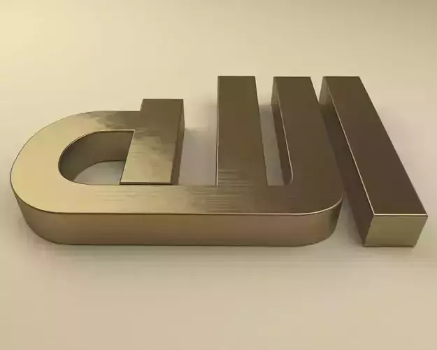 Allah font alhadari 3D model