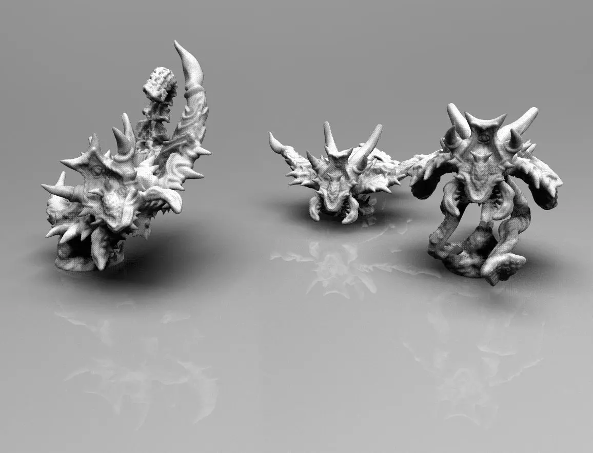 Demonic Screamers bundle 3D print model_0
