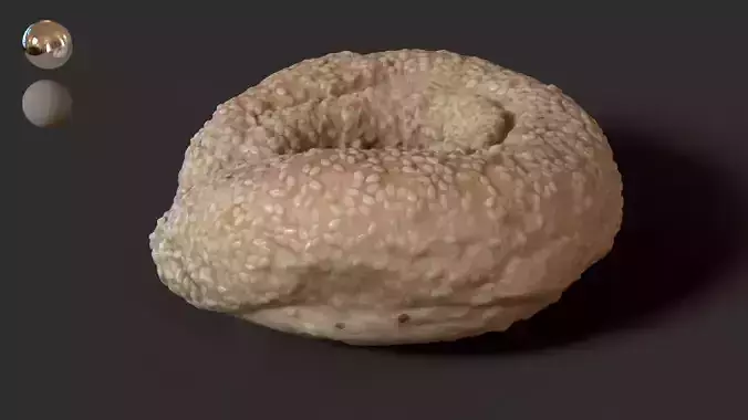 8- Sesame Bagel 3D model