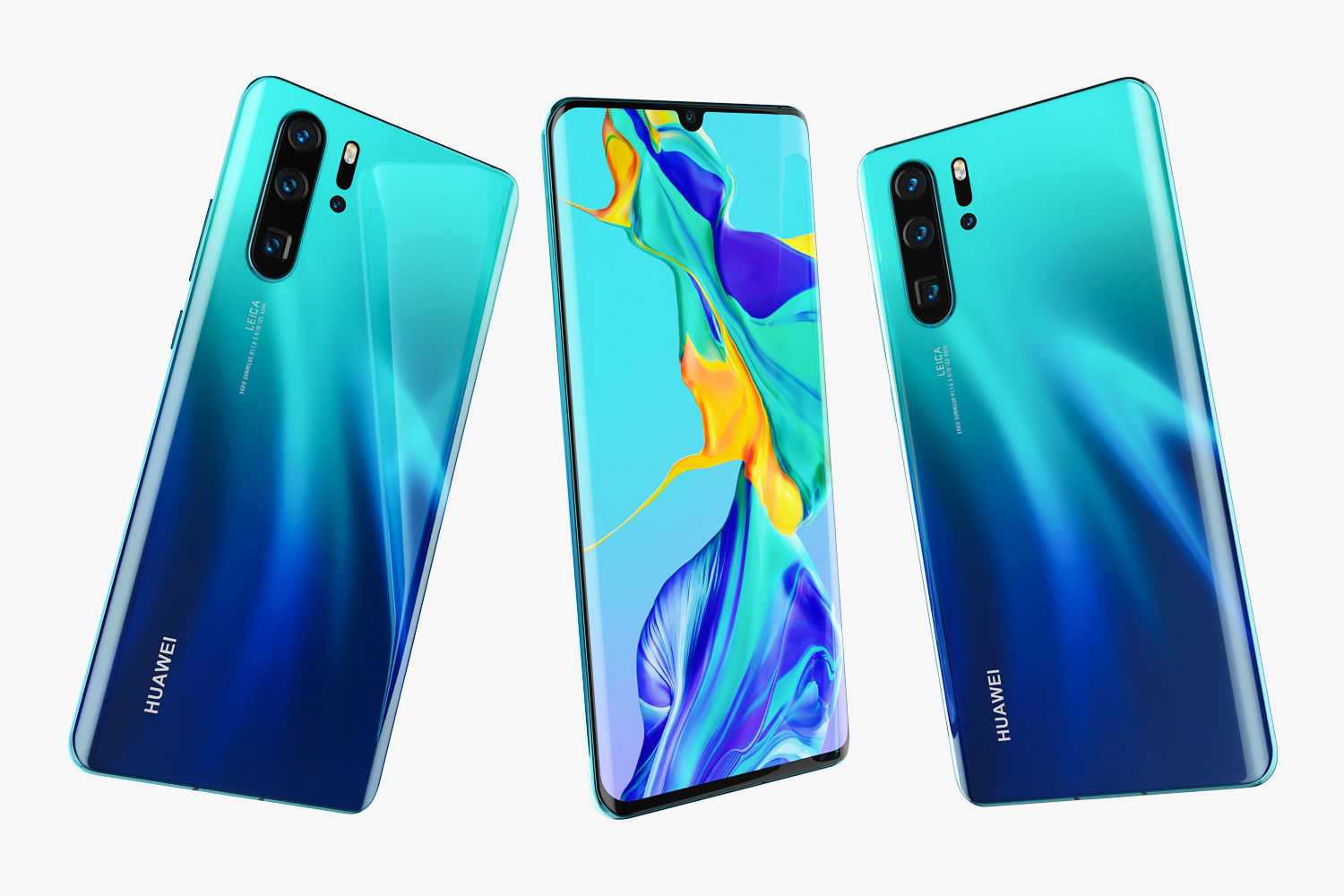 Huawei P30 Pro and Huawei P30 3D model_4
