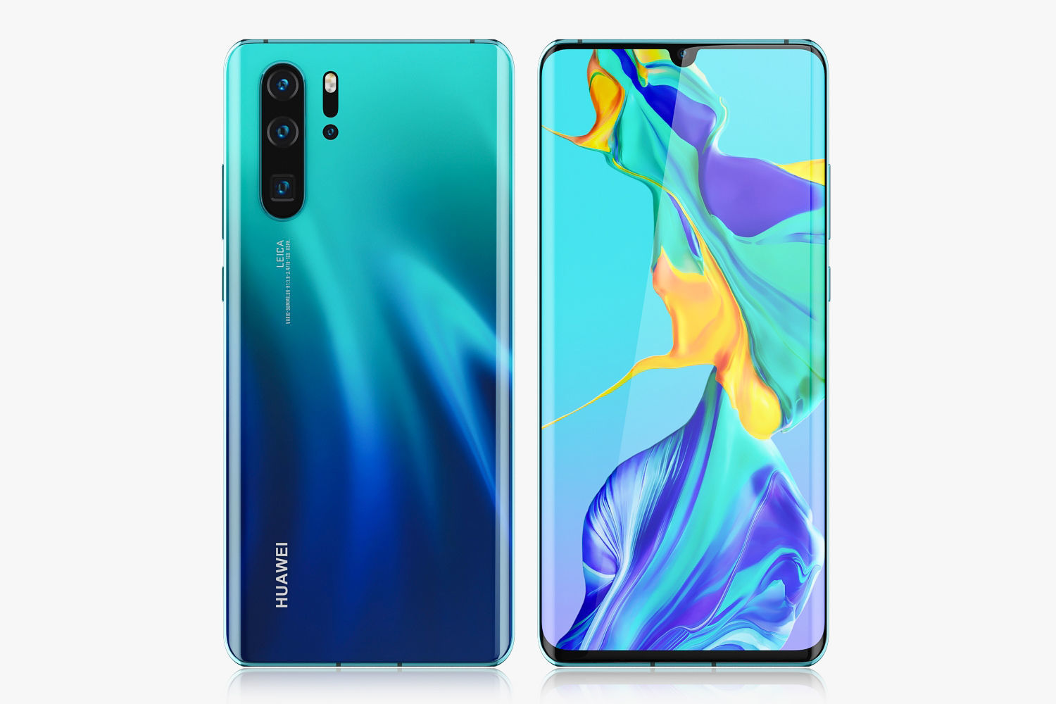 Huawei P30 Pro and Huawei P30 3D model_2