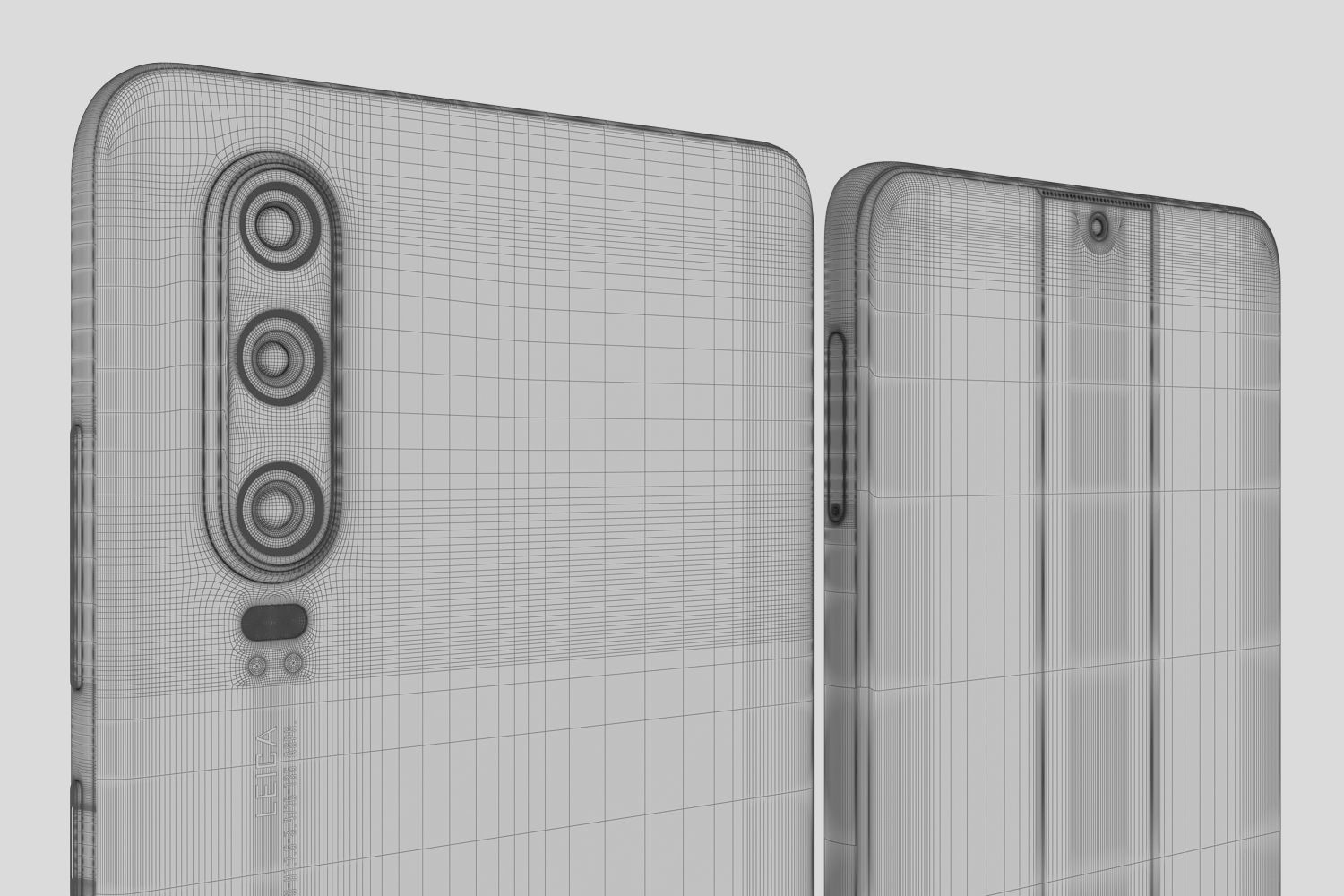 Huawei P30 Pro and Huawei P30 3D model_48