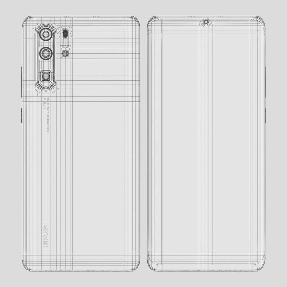 Huawei P30 Pro and Huawei P30 3D model_12