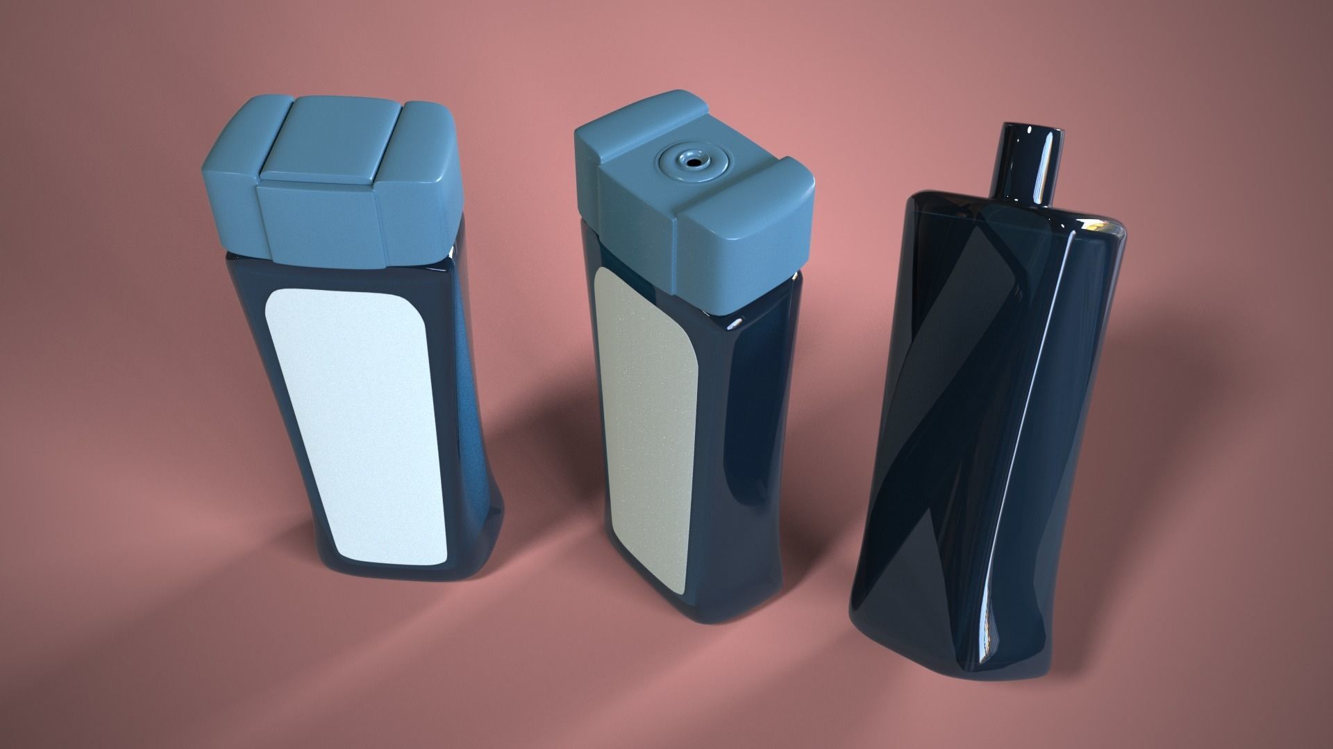 Shampoo Bottle 3D model_1