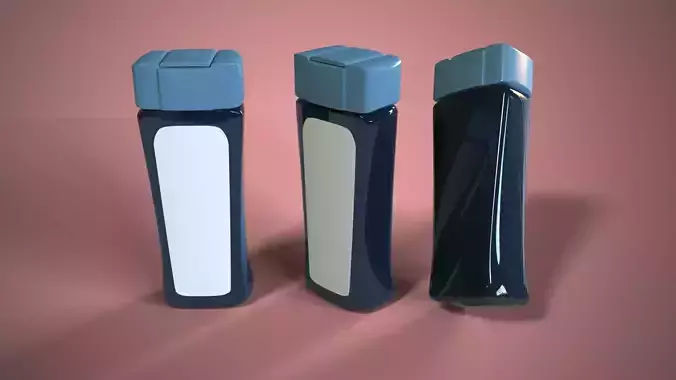 Shampoo Bottle 3D model