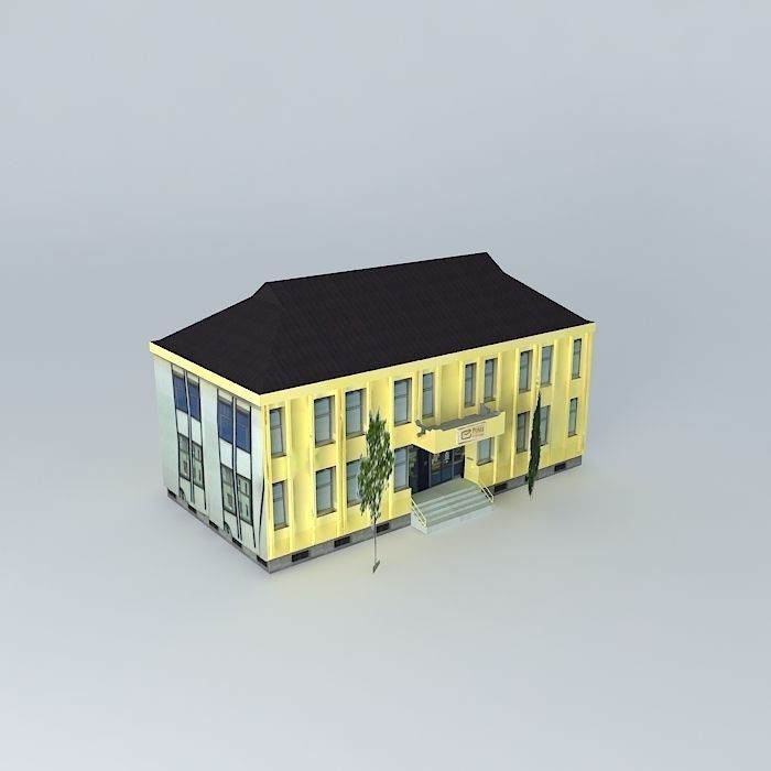 Post of Montenegro  3D model_2