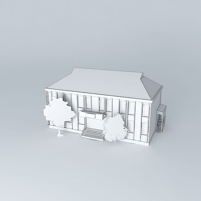 Post of Montenegro  3D model_4