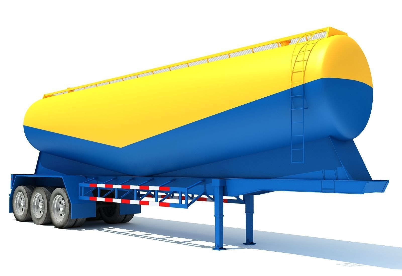 Tanker Trailer 3D model_5