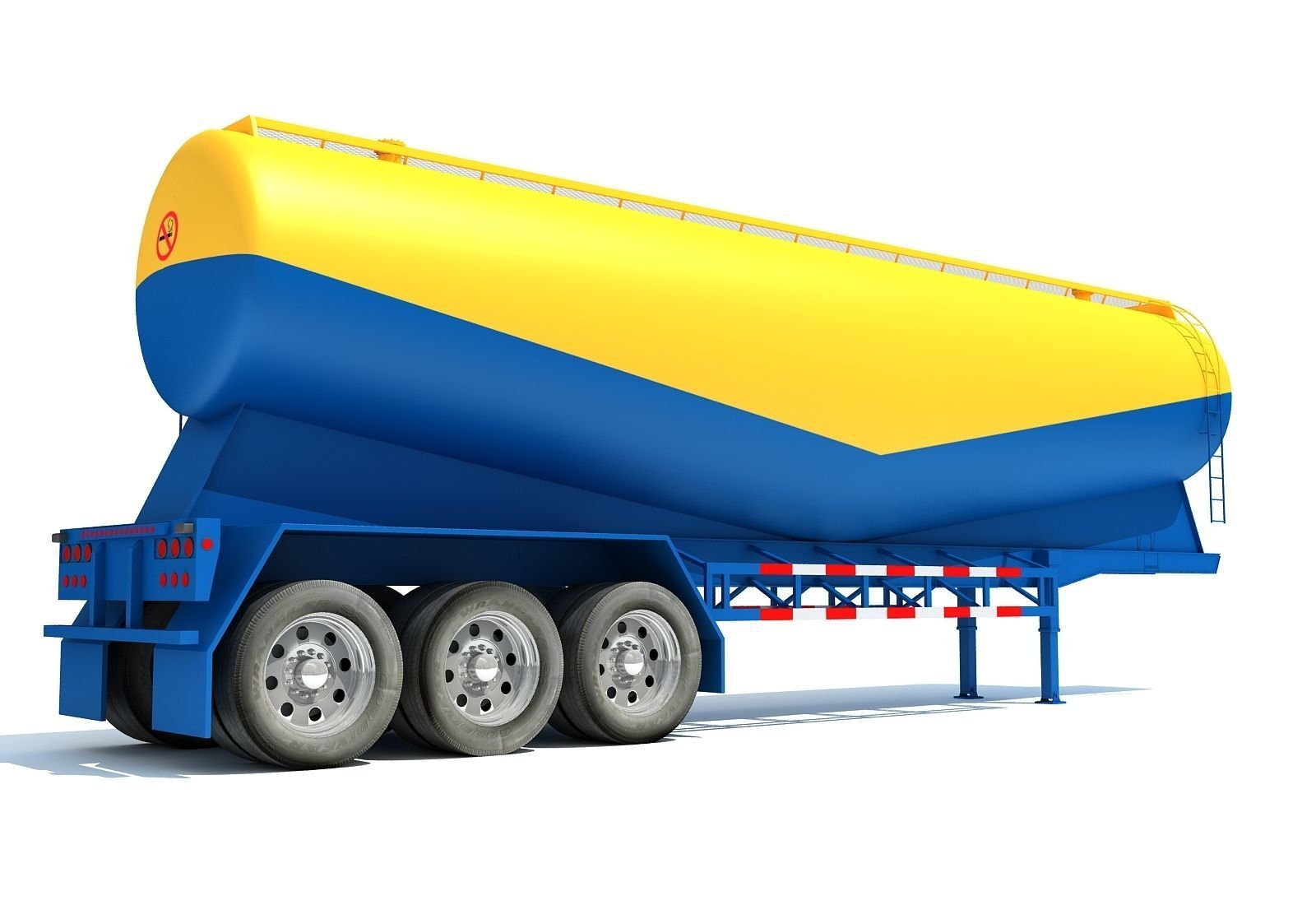 Tanker Trailer 3D model_3