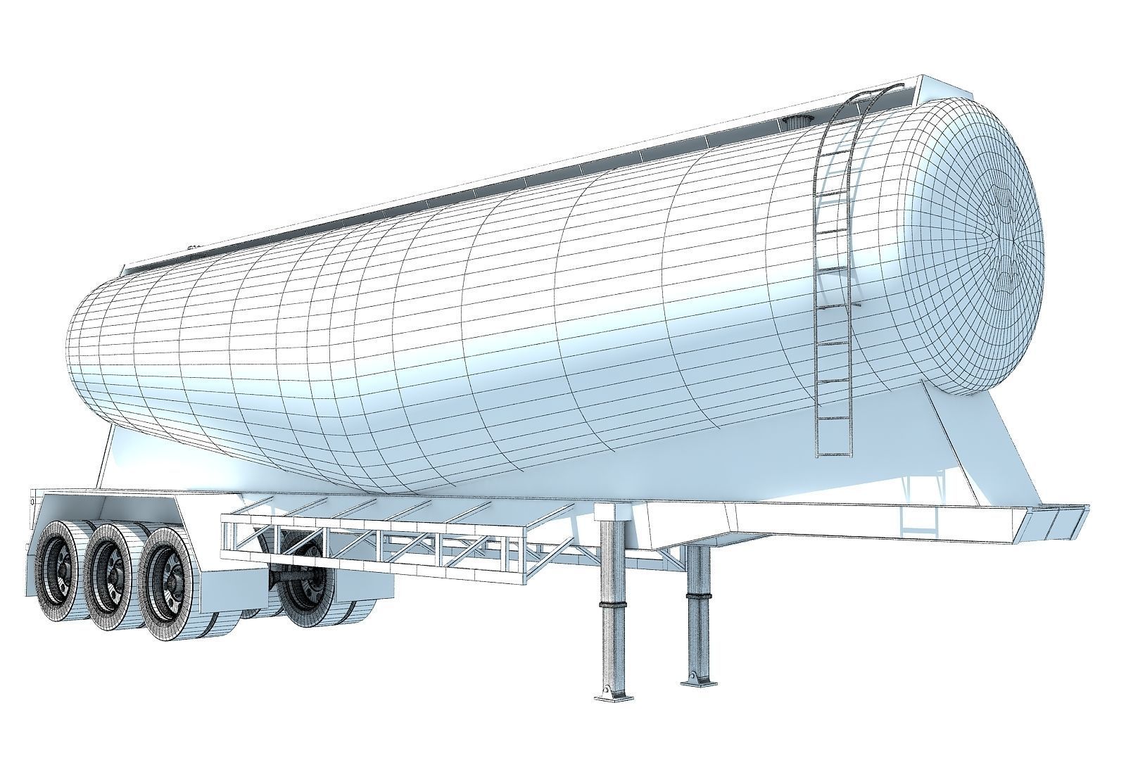 Tanker Trailer 3D model_8