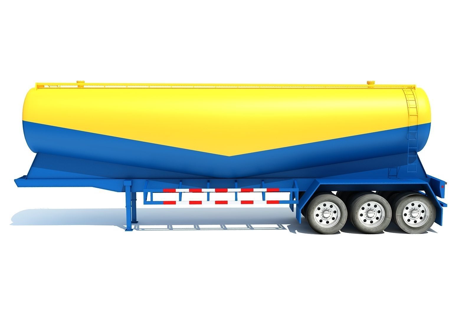 Tanker Trailer 3D model_2