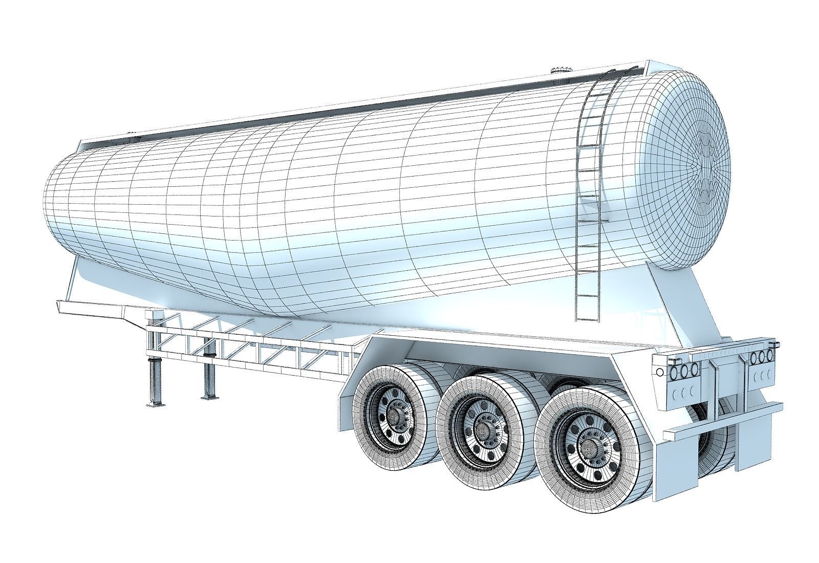 Tanker Trailer 3D model_7