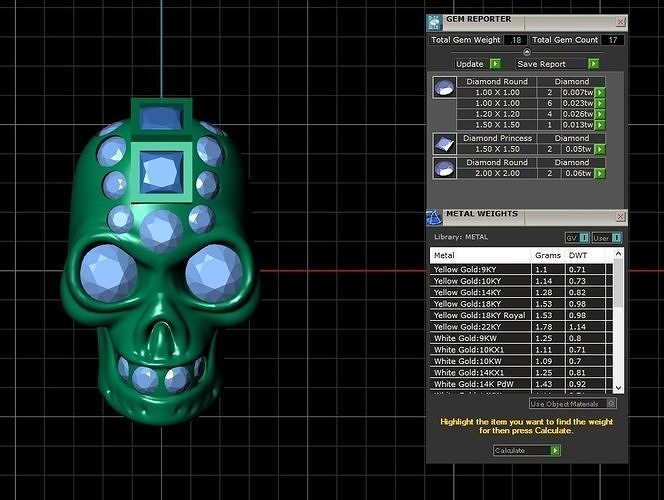 skull pendants 3D print model