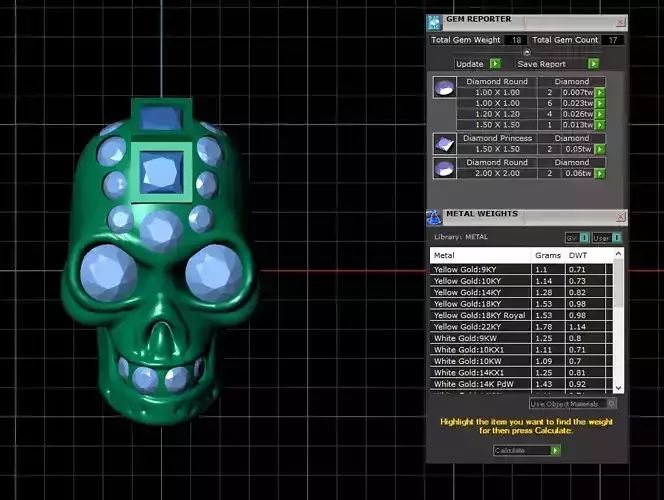 skull pendants 3D print model