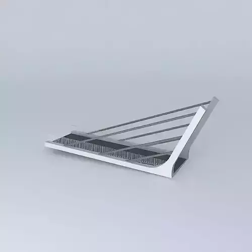 Footbridge ramp 3D model