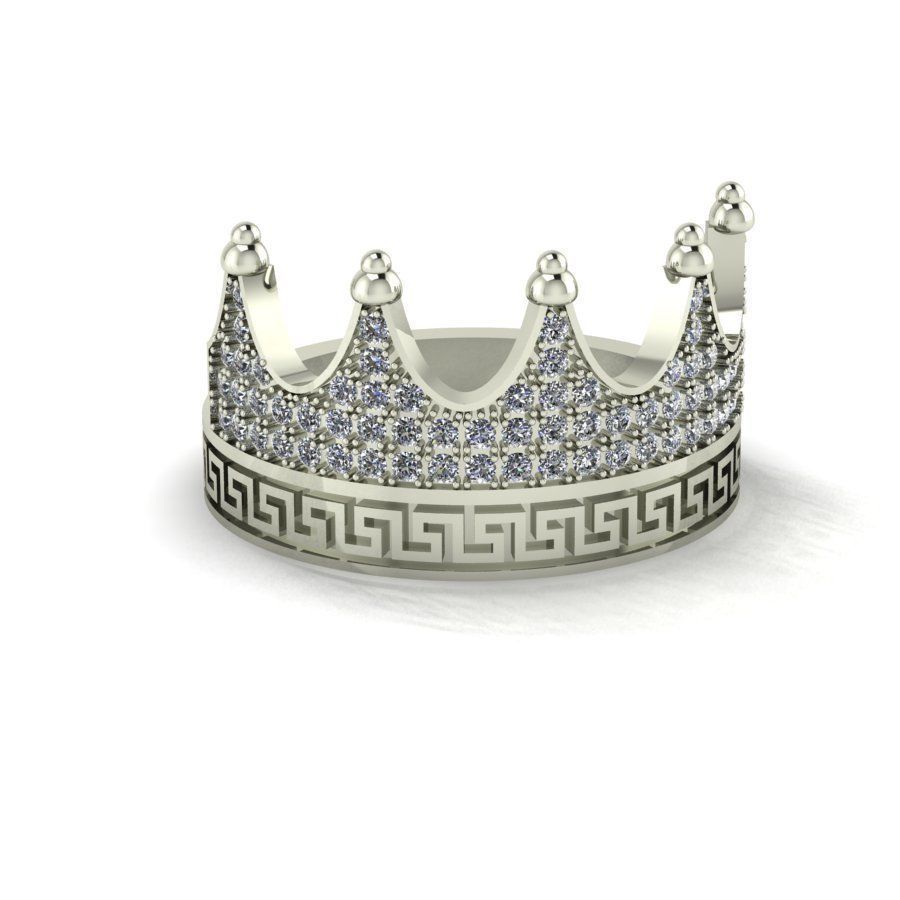 crown ring 1 3D print model_1