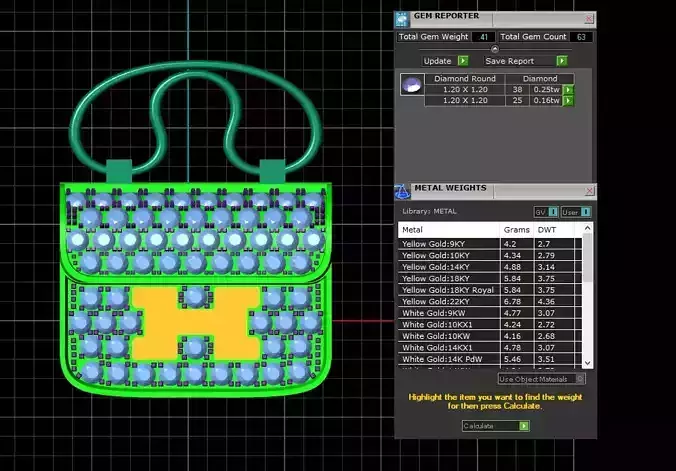 the hand bag pendants