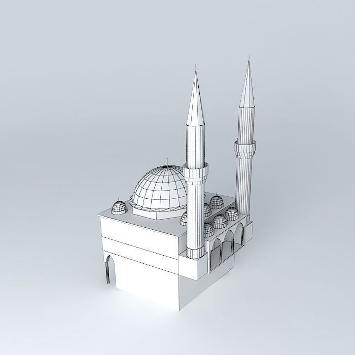 The mosque 3D model_4