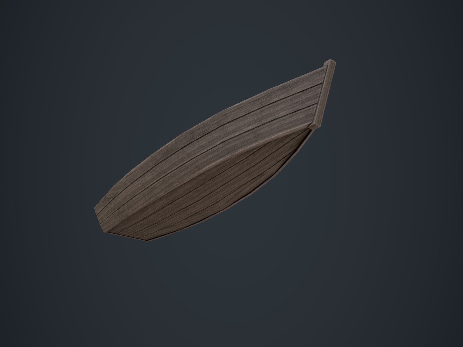 Wooden Boats Low-poly 3D model_11