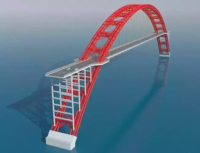 WuShan Yangtze River Bridge Chongqing China 3D model