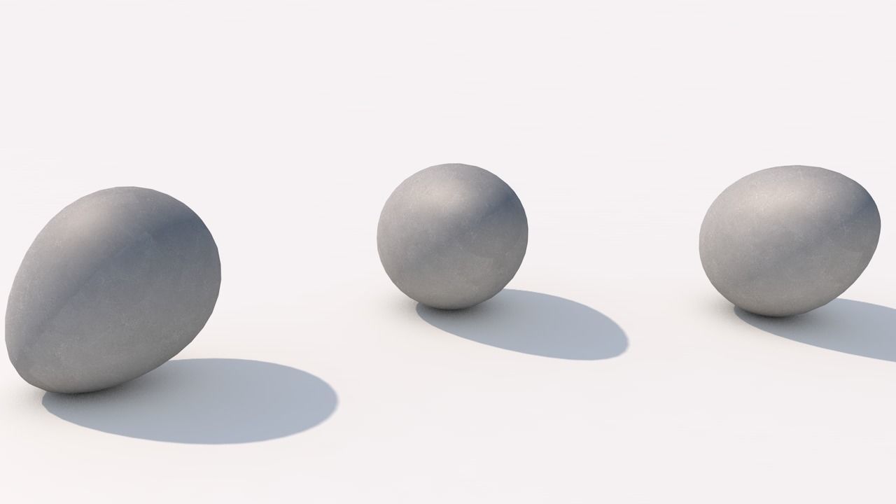 Simple chicken egg model Free low-poly 3D model_1