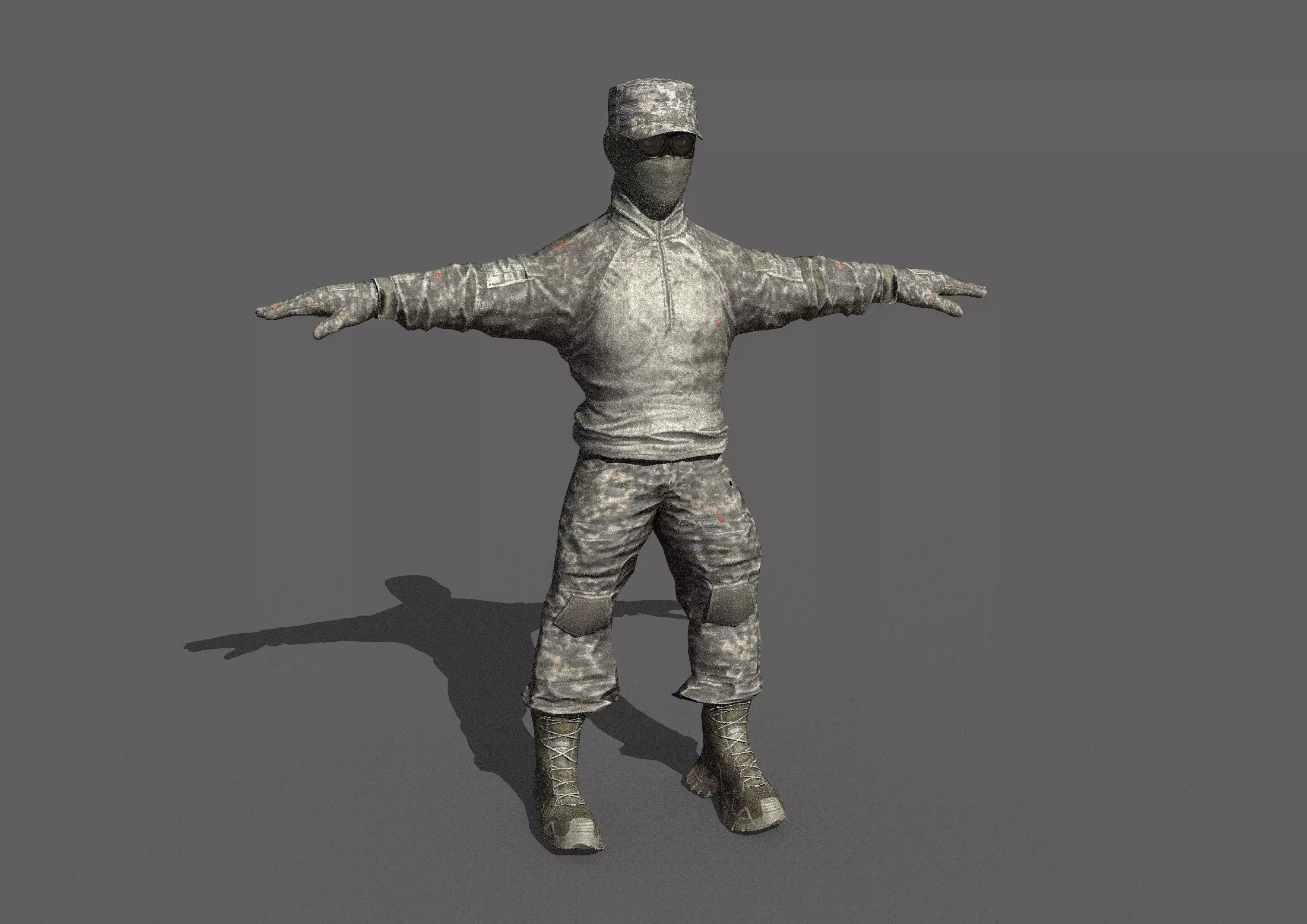 The soldier army Free 3D model
