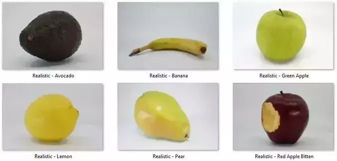 Realistic - Fruit apple