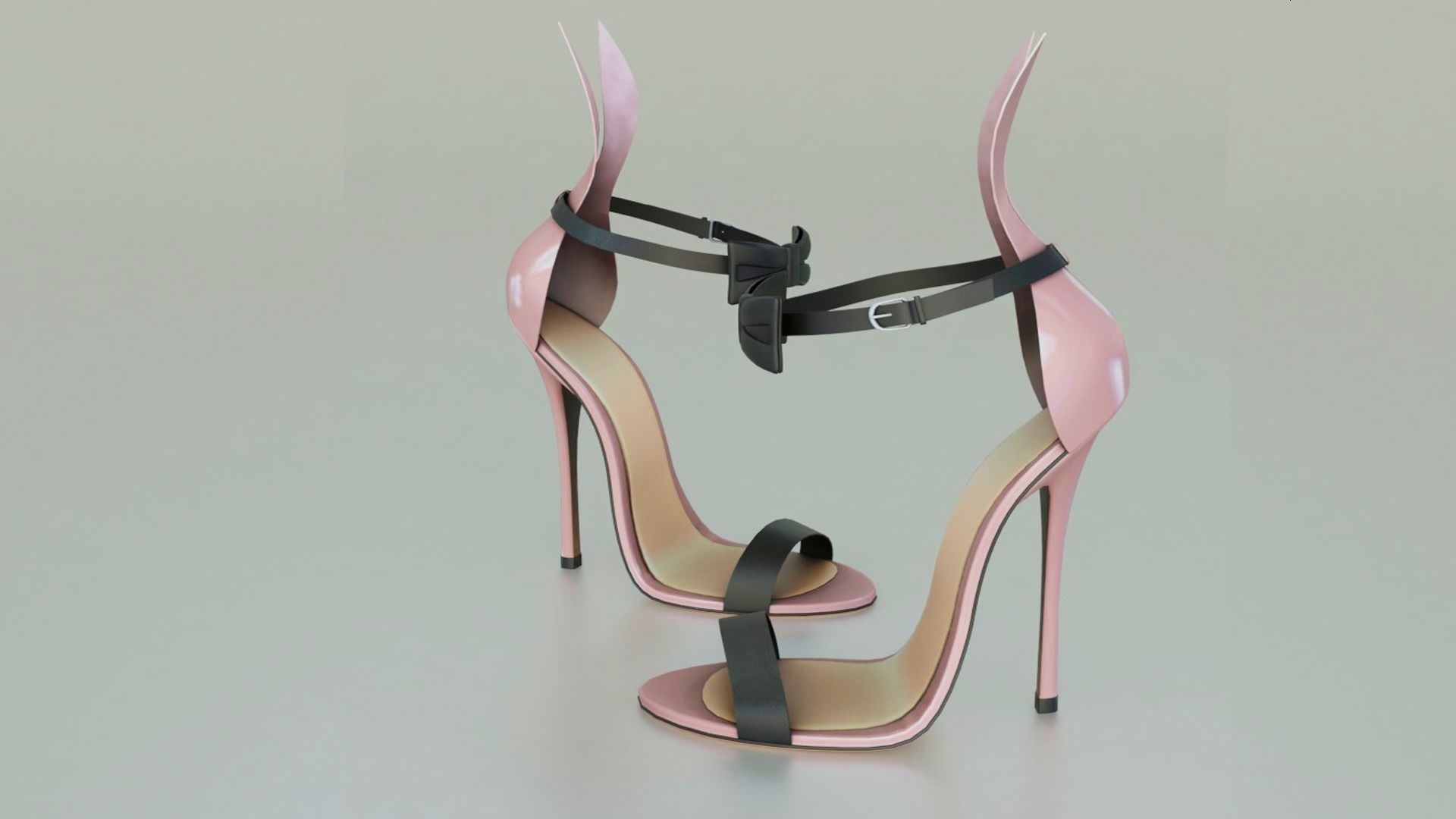 High Heels Playboy Bunny - Low Poly 3D model Low-poly 3D model_7