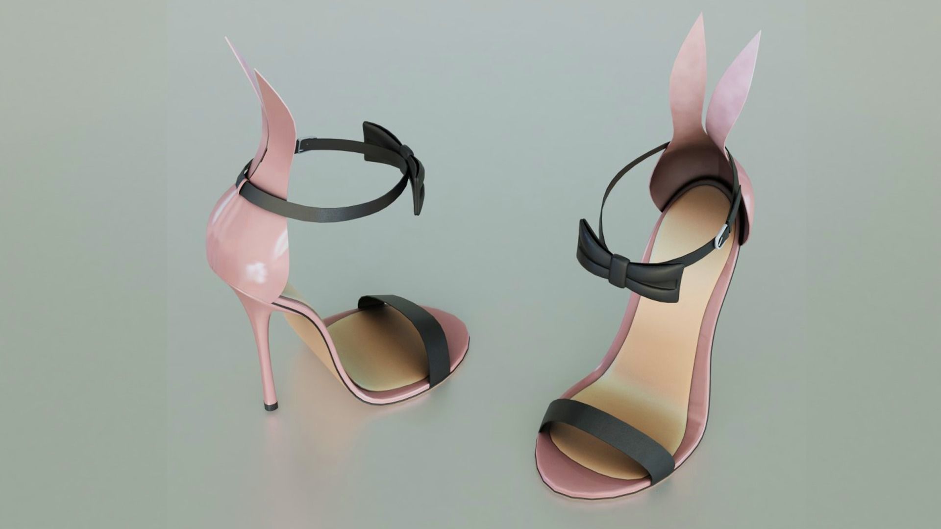 High Heels Playboy Bunny - Low Poly 3D model Low-poly 3D model_8