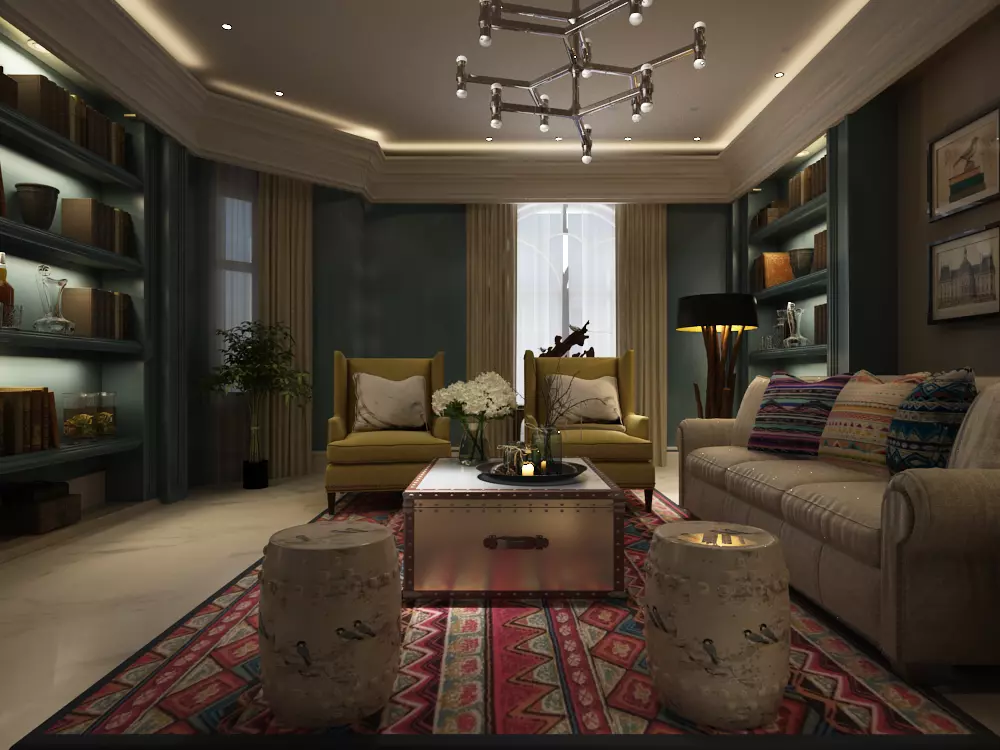 WHITE VILLA 3D model_0