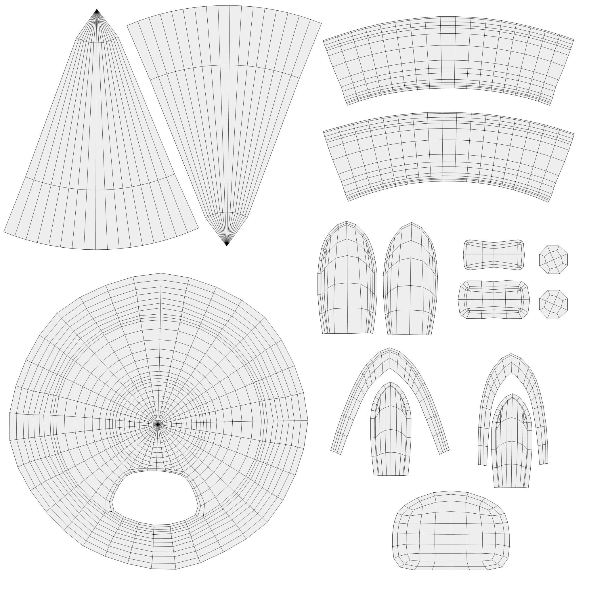 Ice Bunny - Ice cream cone bunny Easter treat -  Low poly  Low-poly 3D model_5