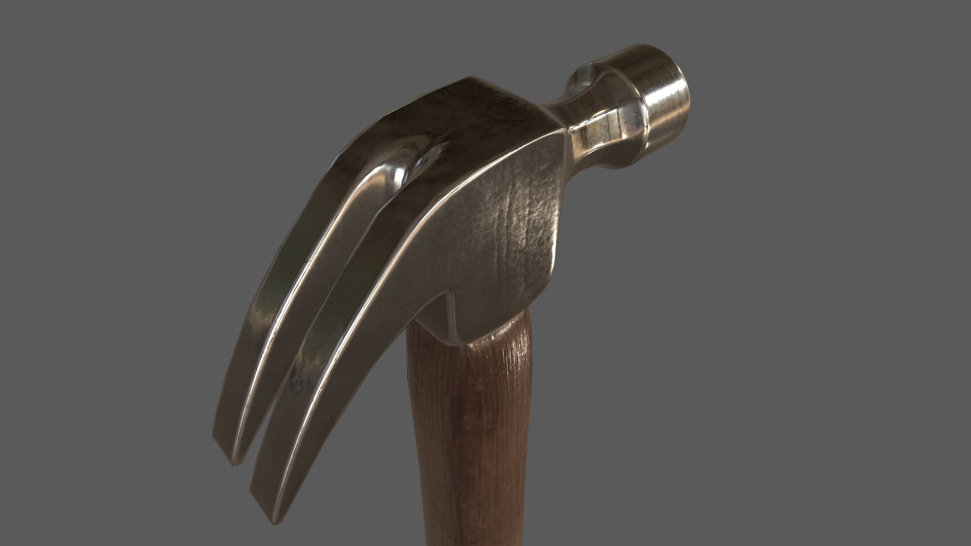 Hammer Low Poly Game Ready Low-poly 3D model_6
