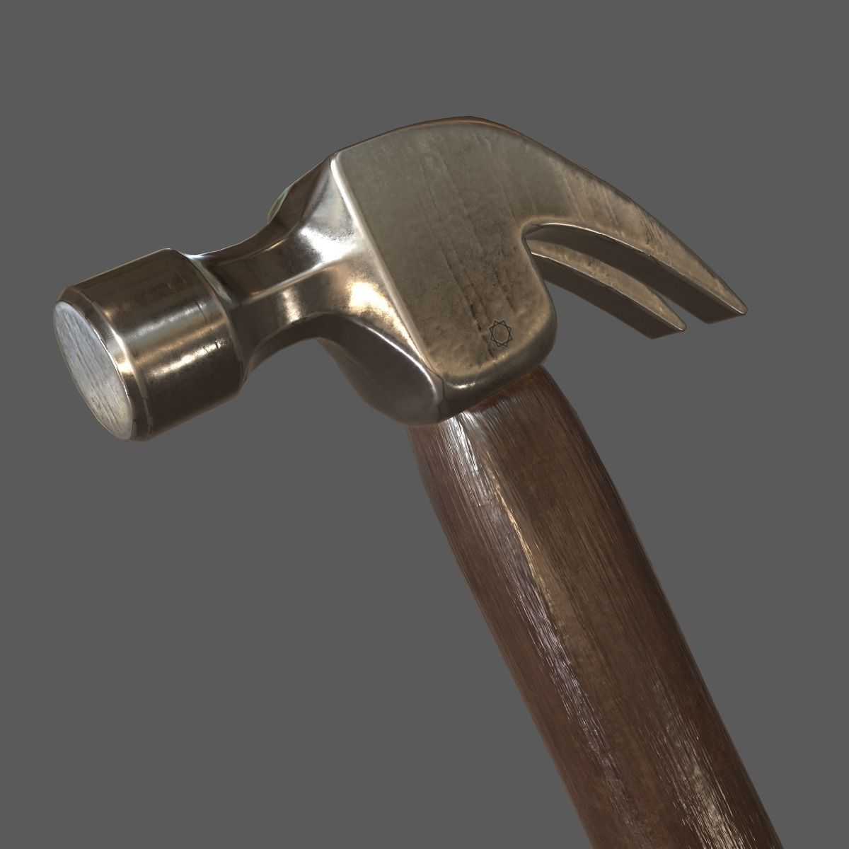 Hammer Low Poly Game Ready Low-poly 3D model_2