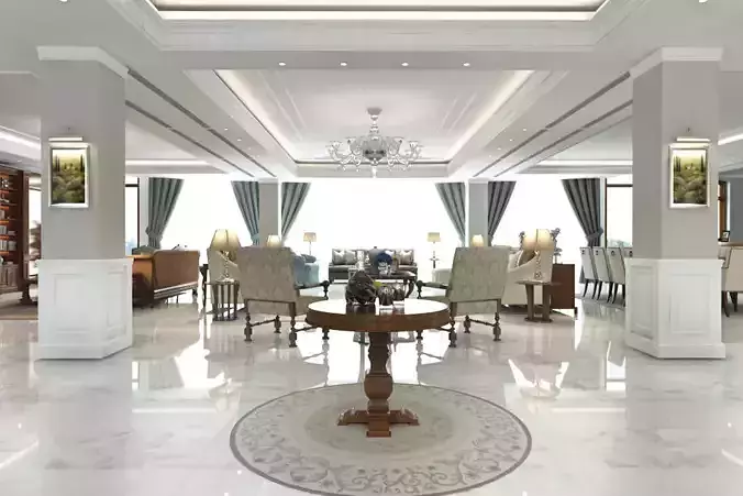 villa contemporary interior 