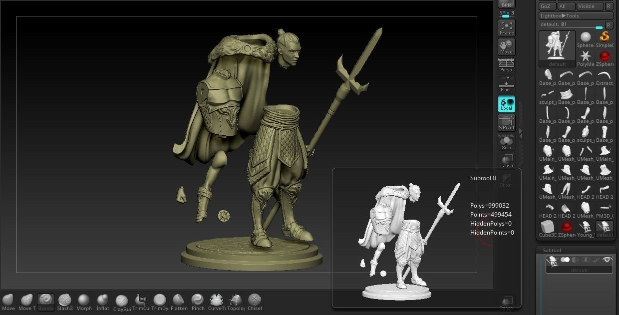  Warrior 3D print model  3D print model_3