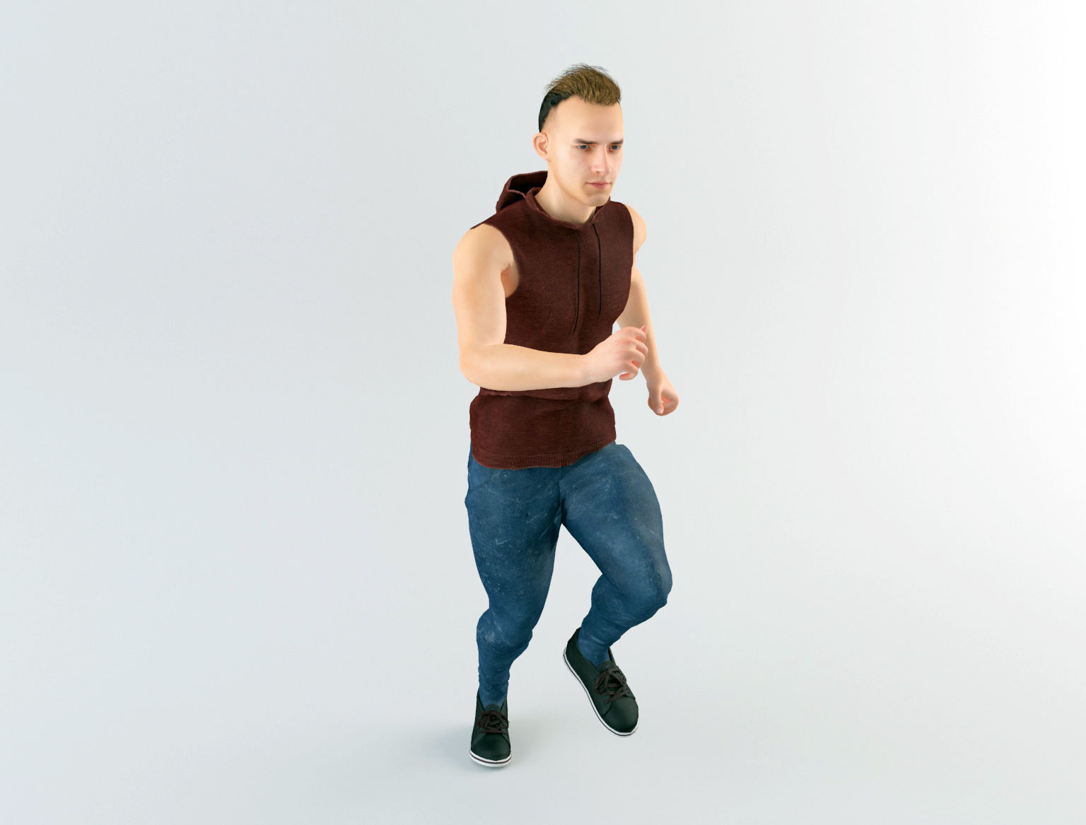 Youngster 9 man 3D model_10