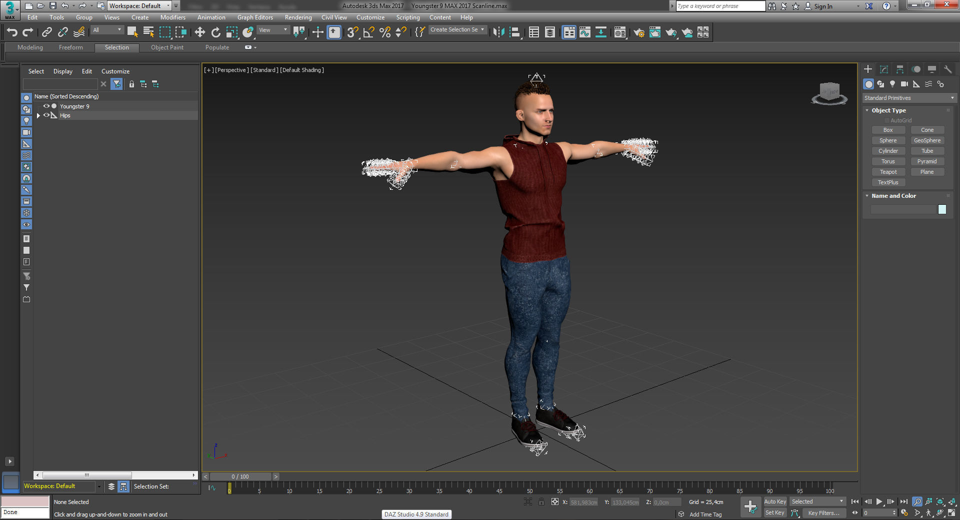 Youngster 9 man 3D model_13