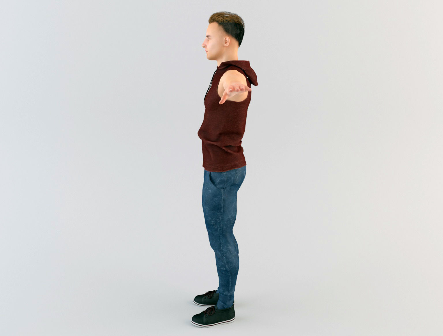 Youngster 9 man 3D model_3