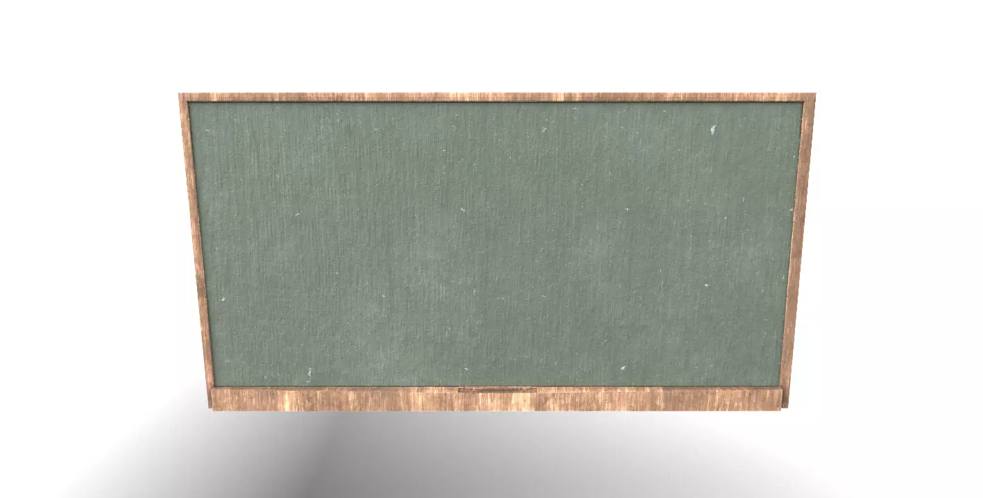 School or Laboratory or College Chalk Board aka Black Board Free low-poly 3D model