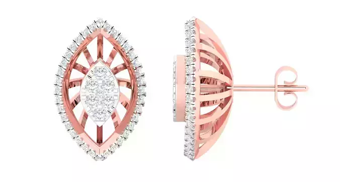 Women earrings 3dm stl render detail 3D print model