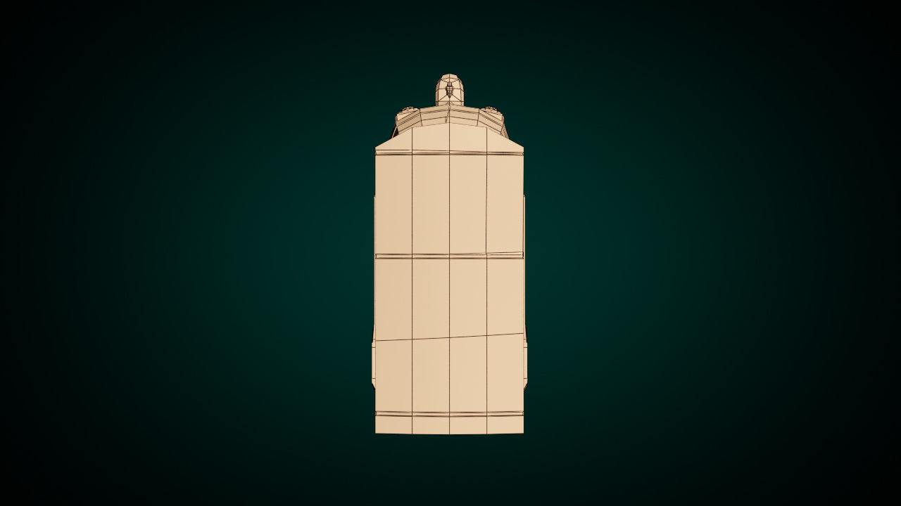 Low Poly Auto Rickshaw Low-poly 3D model_12