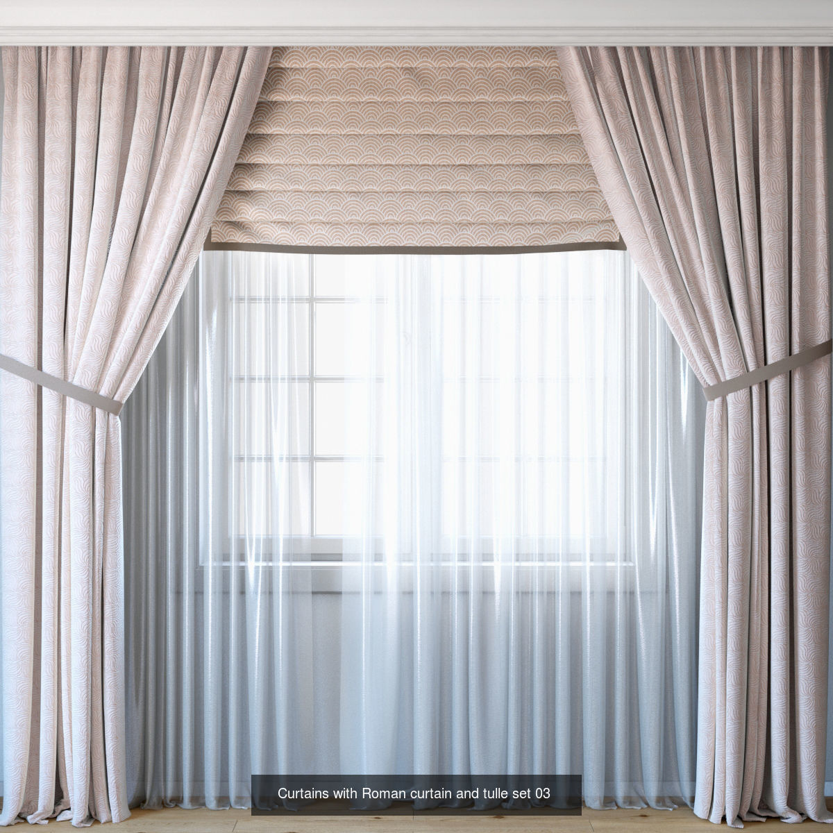 Curtains Big pack  All in 1  3D Model Collection_8