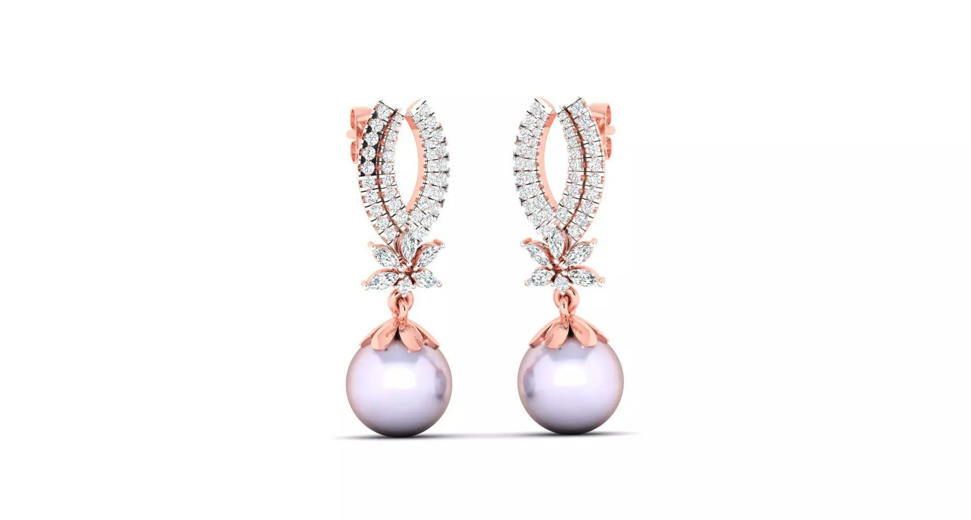 Women earrings 3dm stl render detail 3D print model 3D print model_0