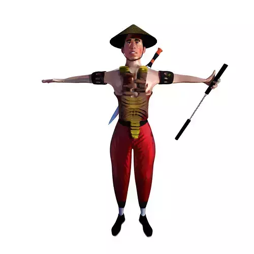 Shaolin Warrior 3D model